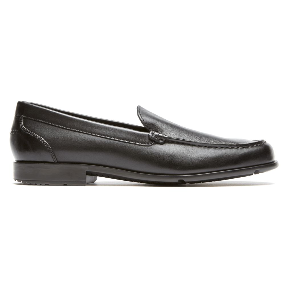 Mocasini Barbati Rockport Classic Venetian Slip-Ons Negrii - Romania 1460-QFTZW